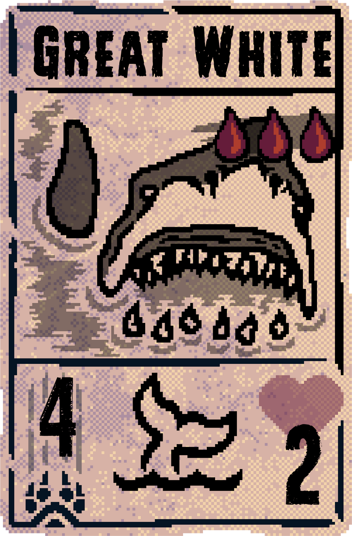 Great_White inscryption card Act_I by lmlxqwe on DeviantArt