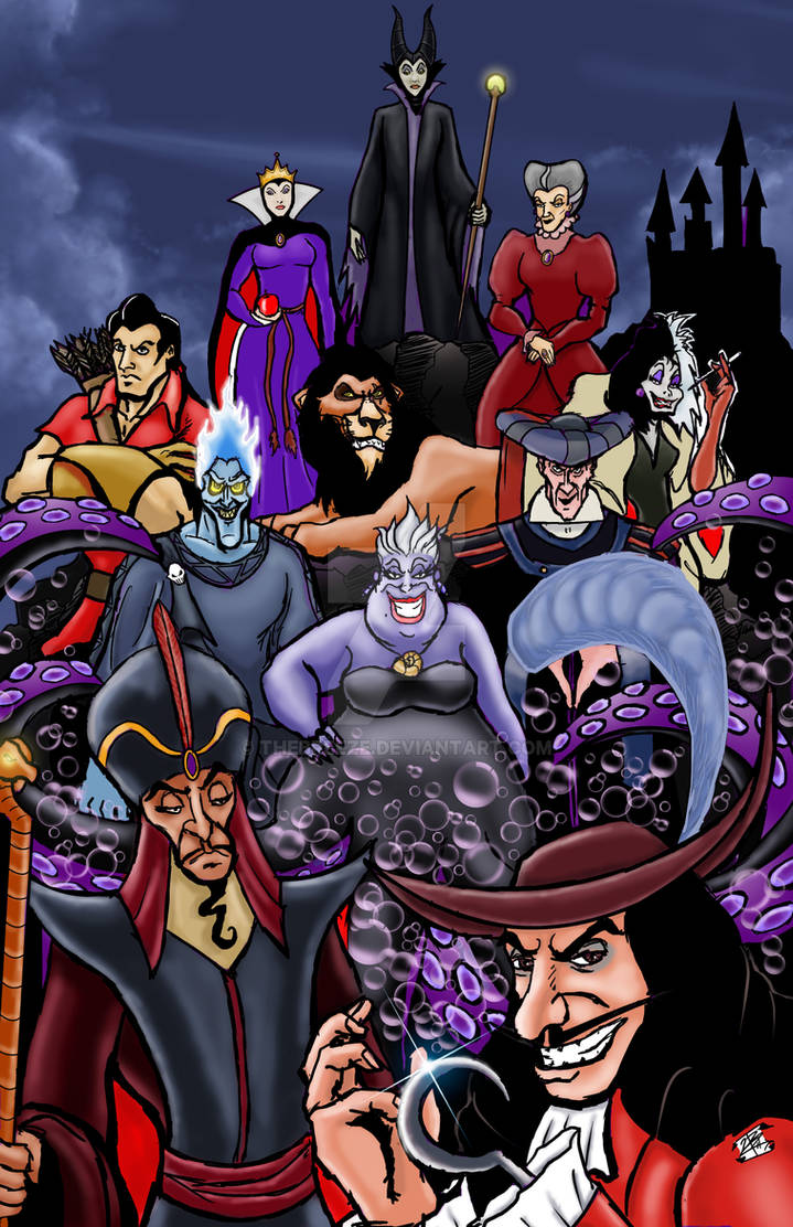 Disney VILLAINS Colored by thEbrEEze on DeviantArt