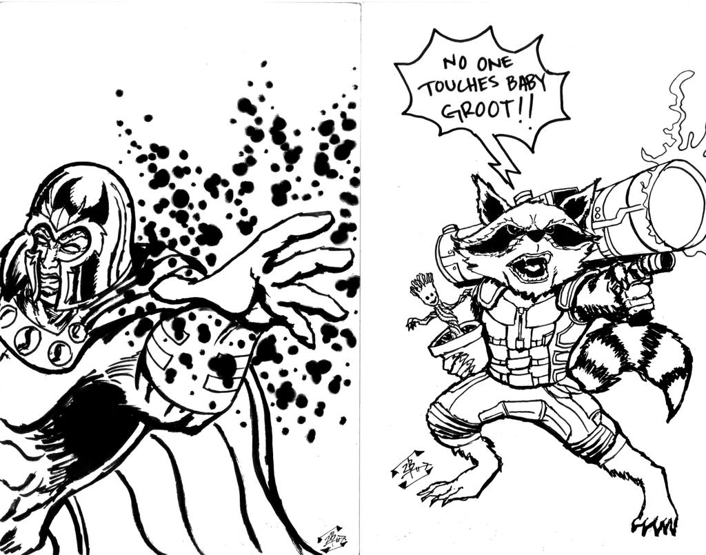 Inktober 2014 Days 1 and 2