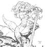 Dragon Slayer Rhea - pencils