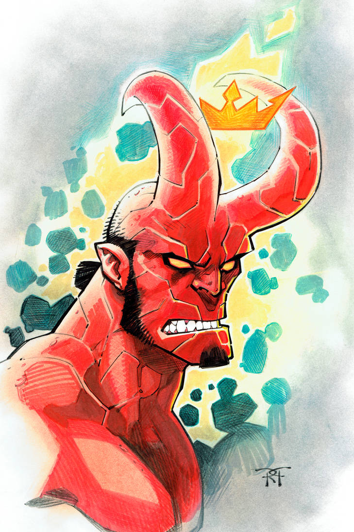 HellBoy headshot by RandyGreen