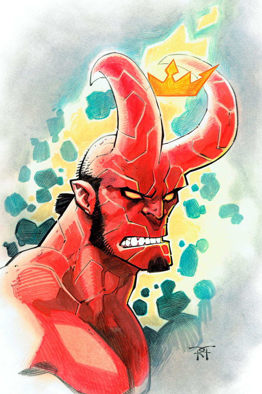 HellBoy headshot by RandyGreen
