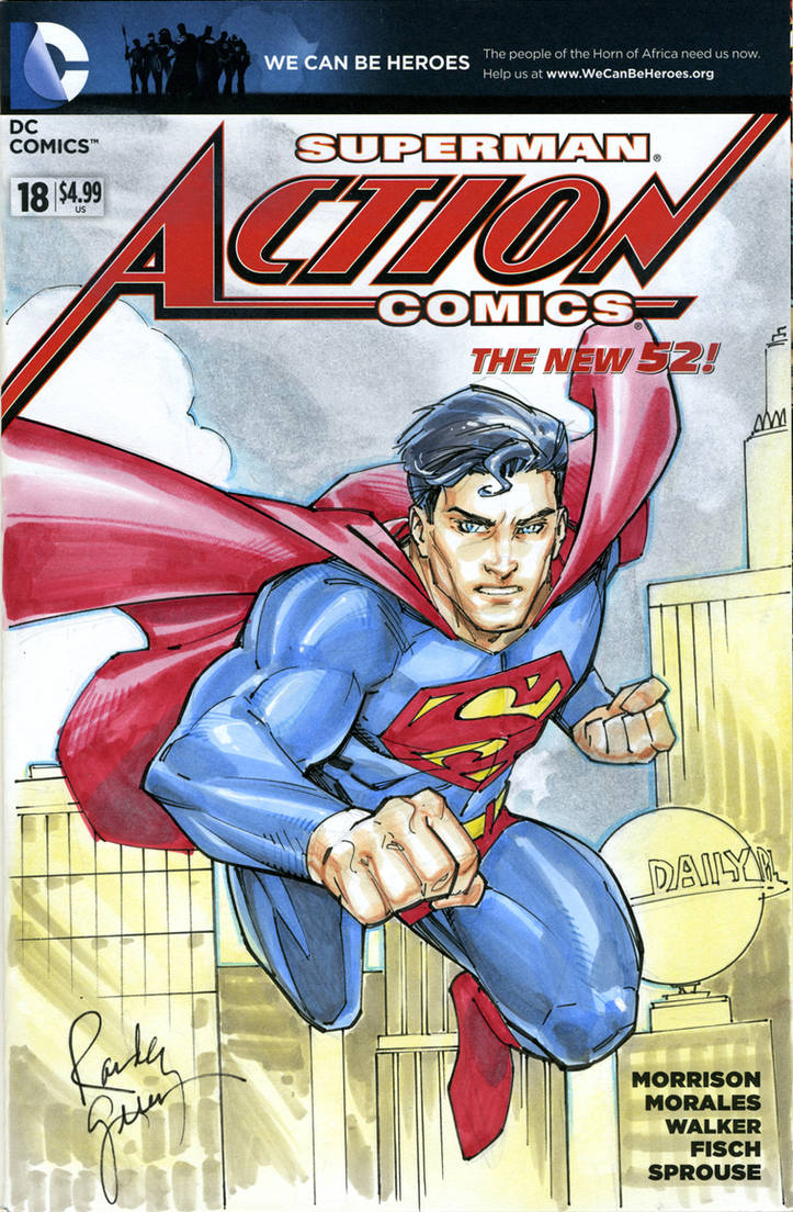 Superman Sketch Cover by RandyGreen on DeviantArt