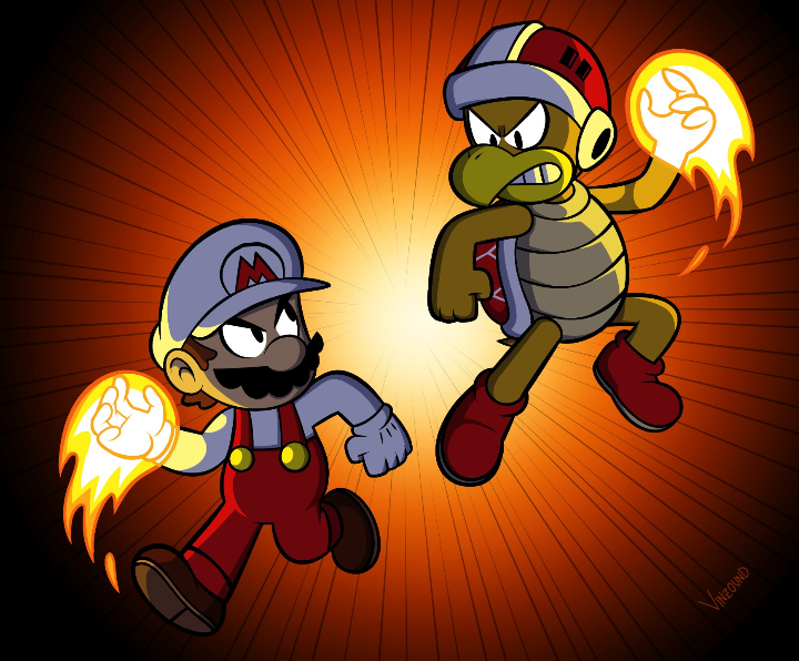 DEATH BATTLE! - Fire Bro VS Fire Mario by MarkKudym on DeviantArt