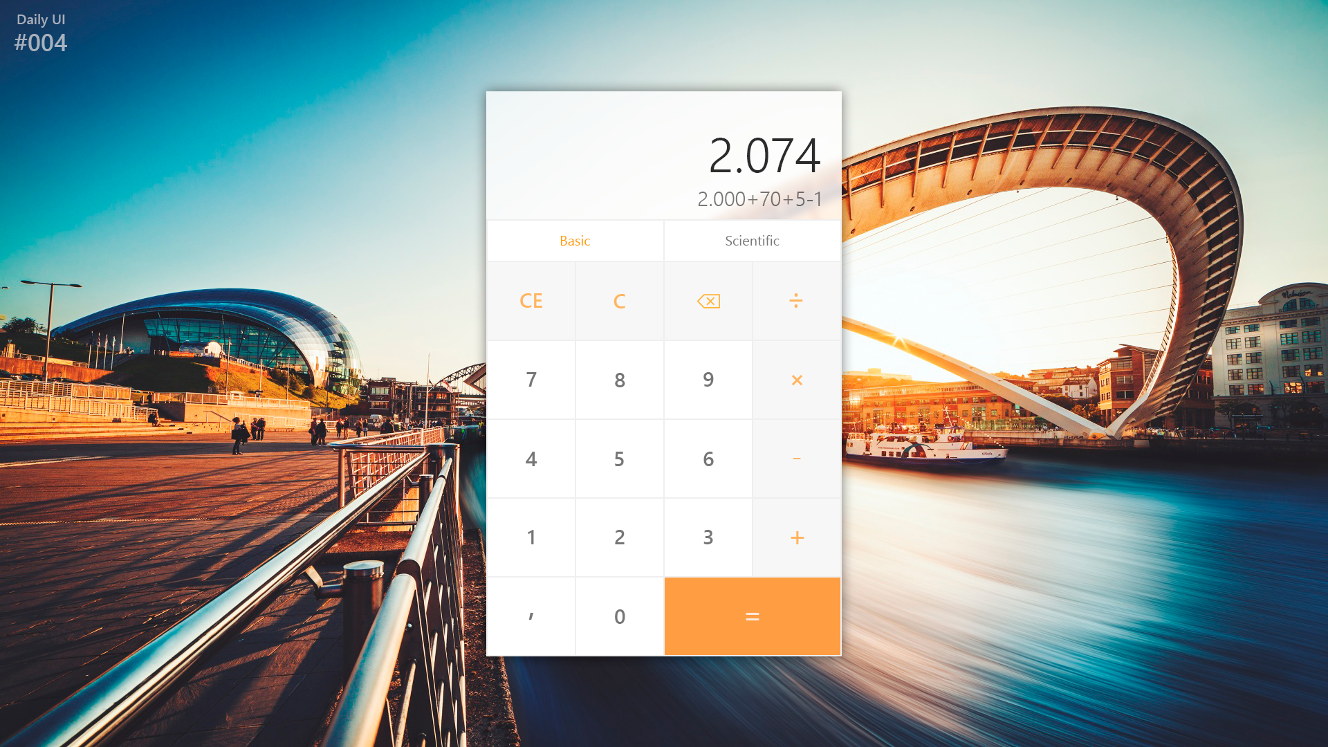 Daily UI #004: Calculator