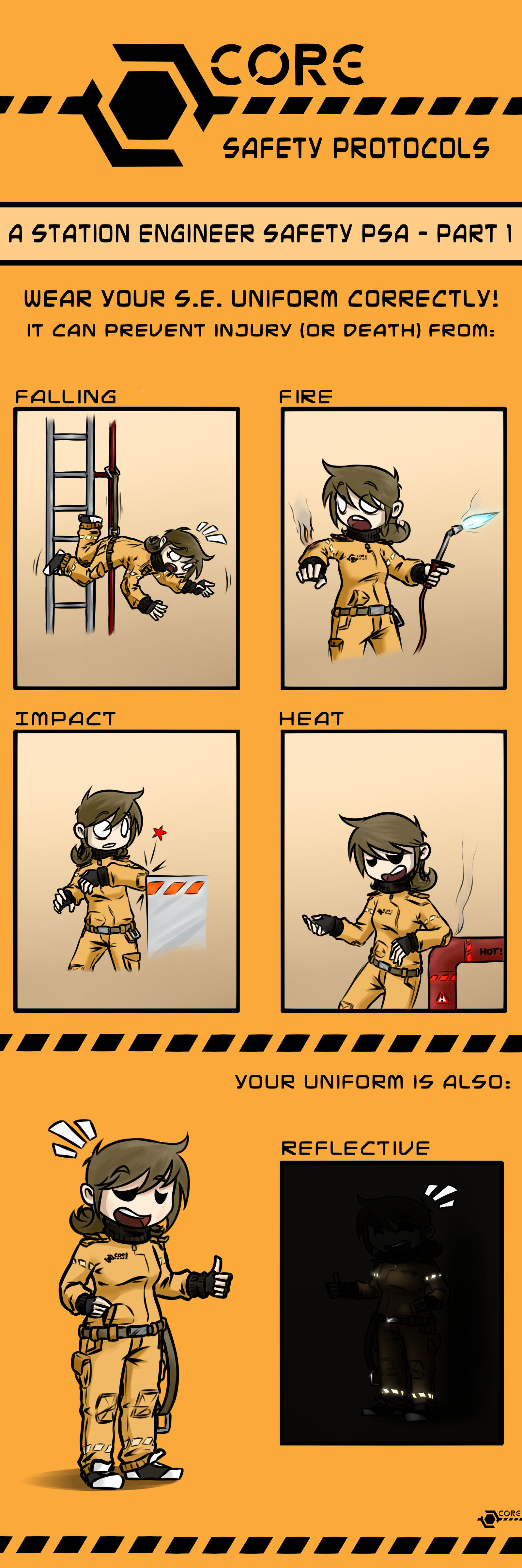 Safe Engineer Character Station Engineer - Safety PSA #1 by Sareth-Art on DeviantArt