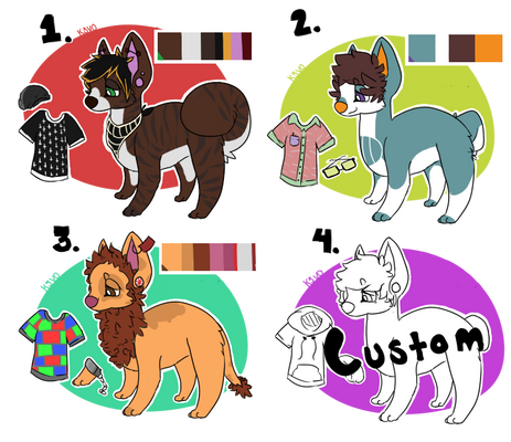 canid adoptables (1/4 open)