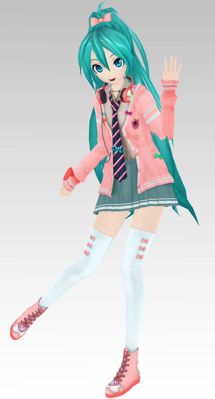 MMD PDF 2nd Ribbon Girl Miku Dl by Rin-Chan-Now on DeviantArt
