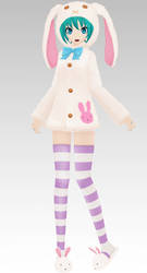 MMD PDF 2nd Bunny Ear Parka Miku Dl