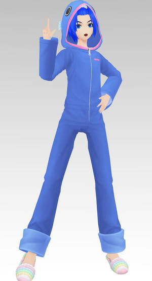 MMD PDF 2nd Fish Jumpsuit Kaito Dl