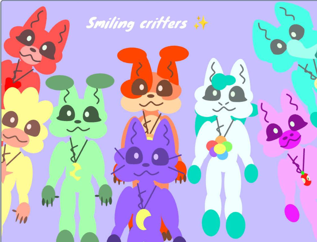 Smiling critters by Sh4d0wFr3ddy on DeviantArt