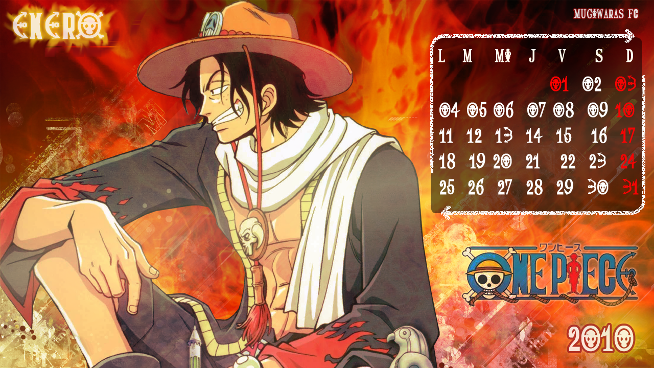 Calendario 10 One Piece By Titaniaerza On Deviantart