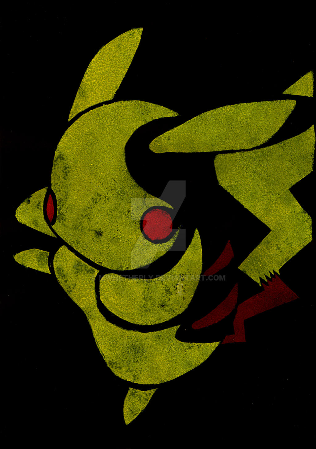 Pikachu Stencil by MWhetherly on DeviantArt