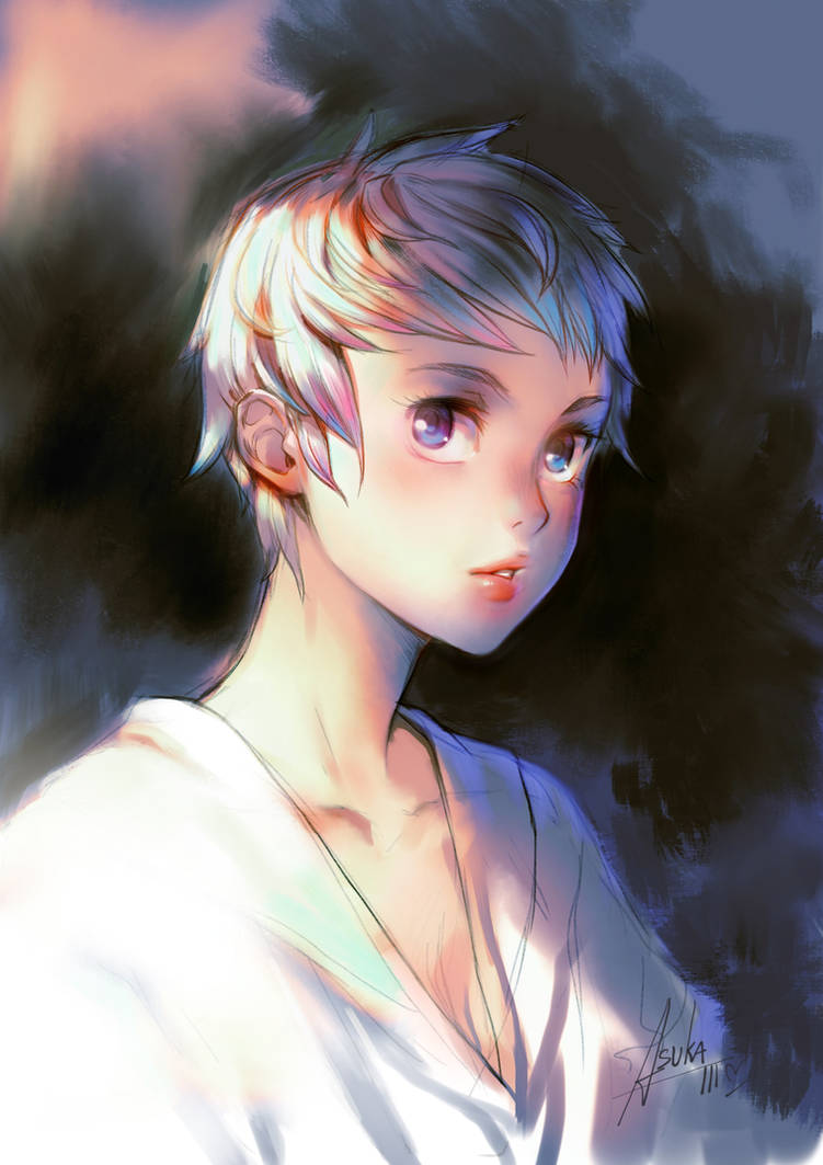 Pixie Cut Girl by asuka111 on DeviantArt