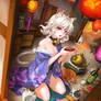 Dinner with cats