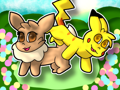 Eevee and Friends: Pokemon X and Y by RainbowRose912 on DeviantArt