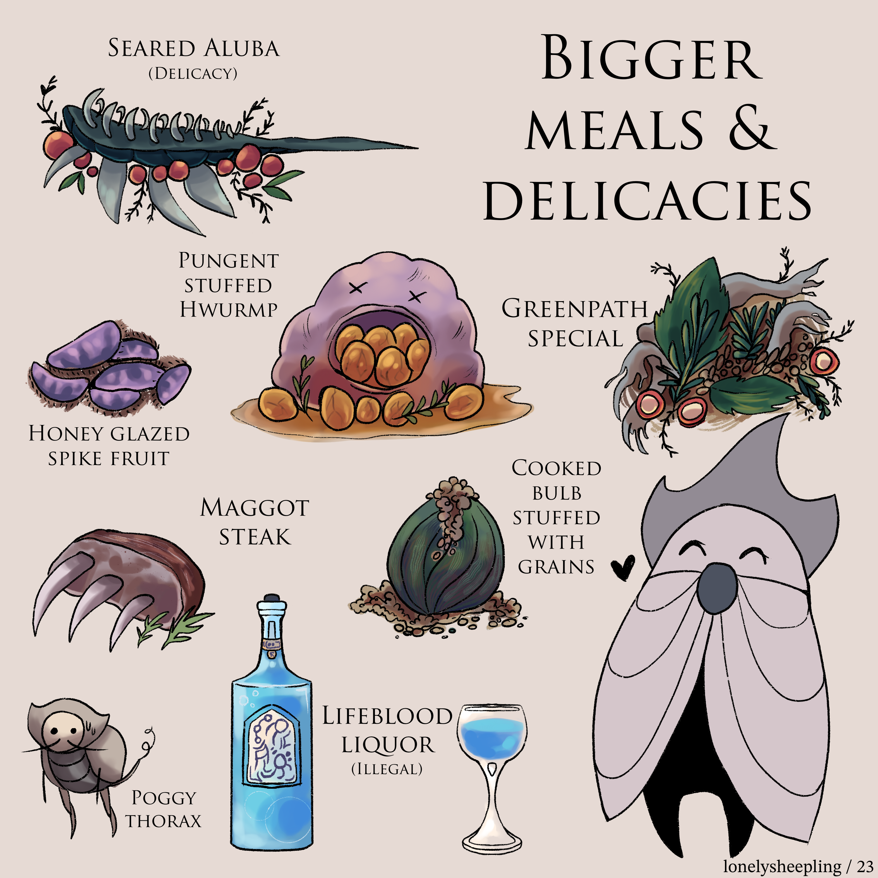 Hallow Ridge Food Hollow Knight Food Part 3 by lonelysheepling on DeviantArt