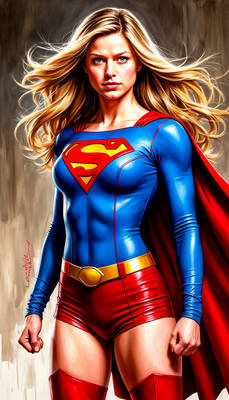Perfect Supergirl pinup