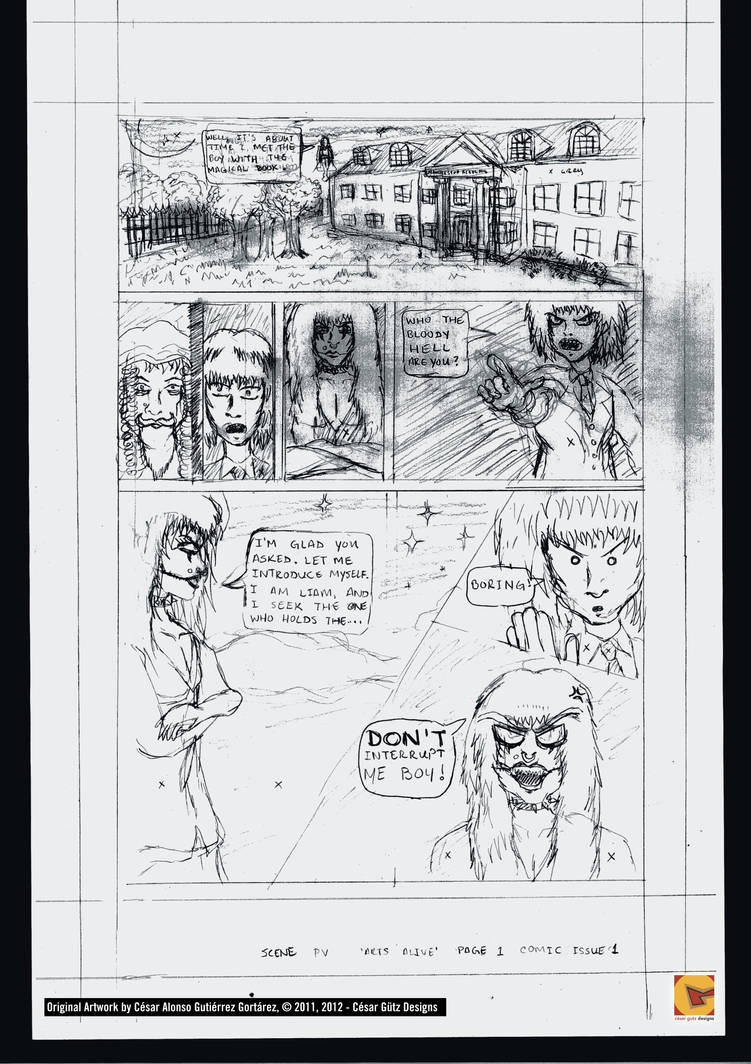 Comic Draft Comic Page Draft (1/5) by SaintGutz on DeviantArt
