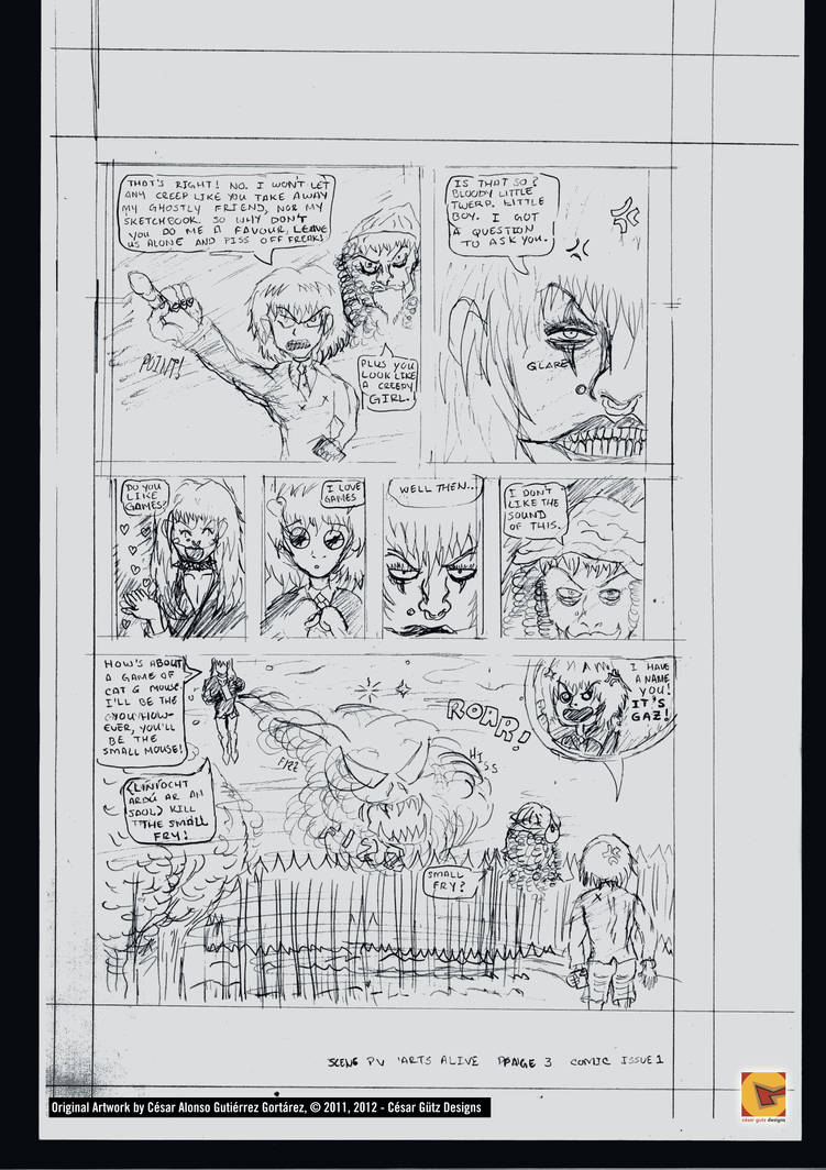 Comic Draft Comic Page Draft (3/5) by KaizarSensei on DeviantArt