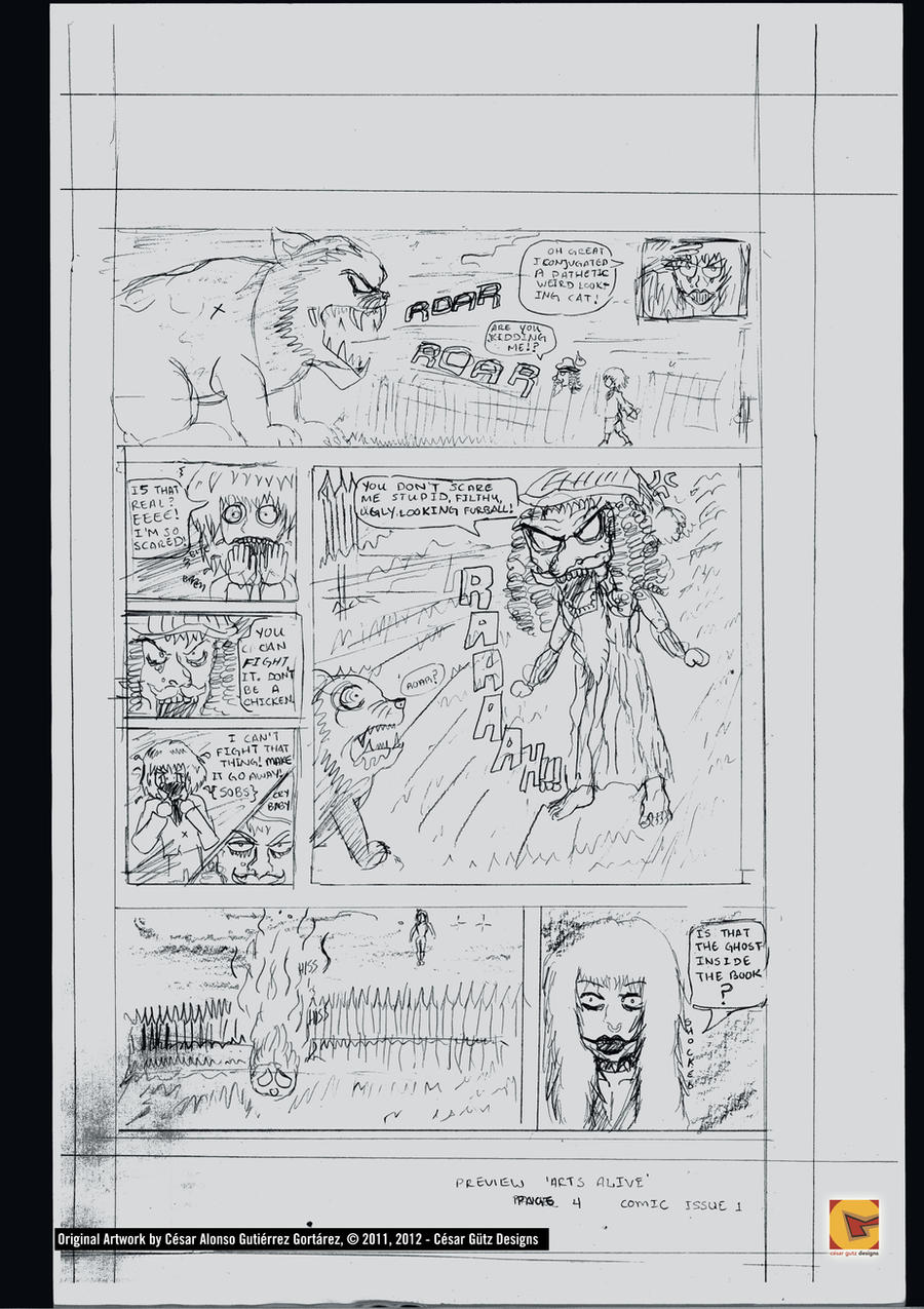 Comic Draft Comic Page Draft (4/5) by KaizarSensei on DeviantArt