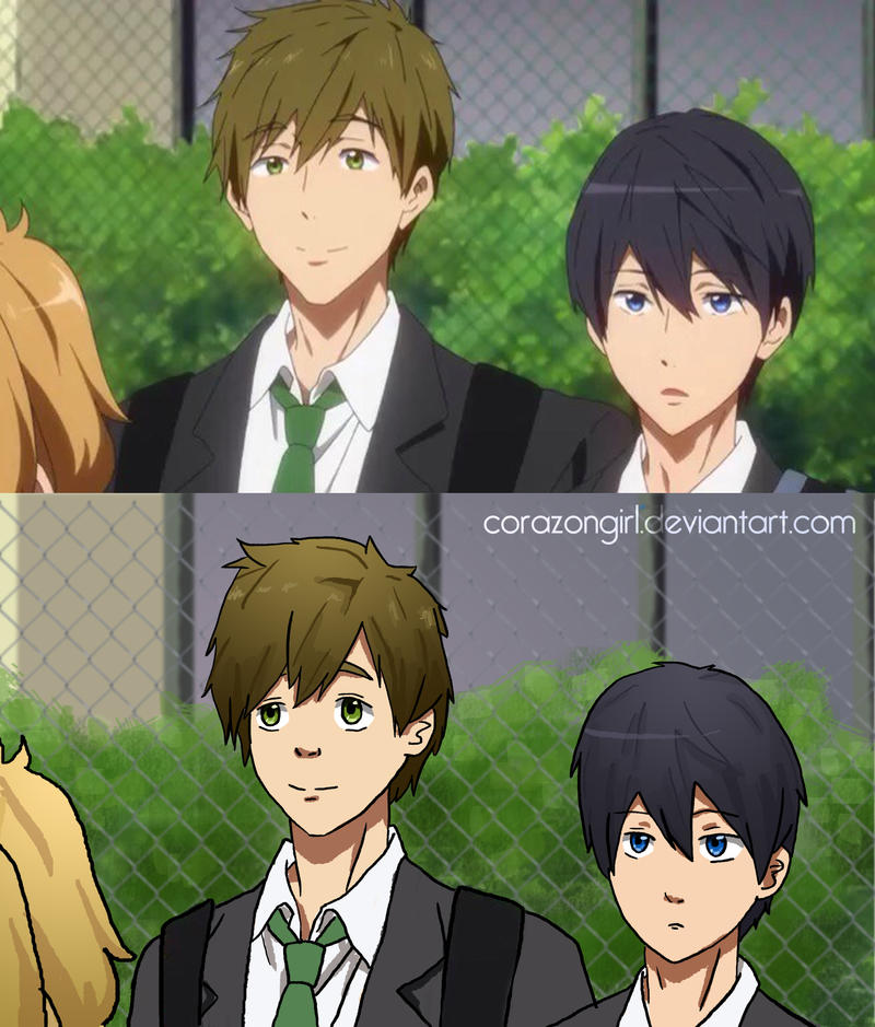 MakoHaru Screencap redraw by corazongirl on DeviantArt