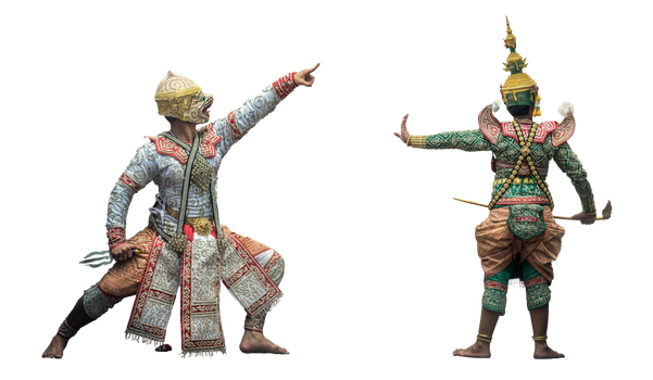 Thai actors in costume - pngstock