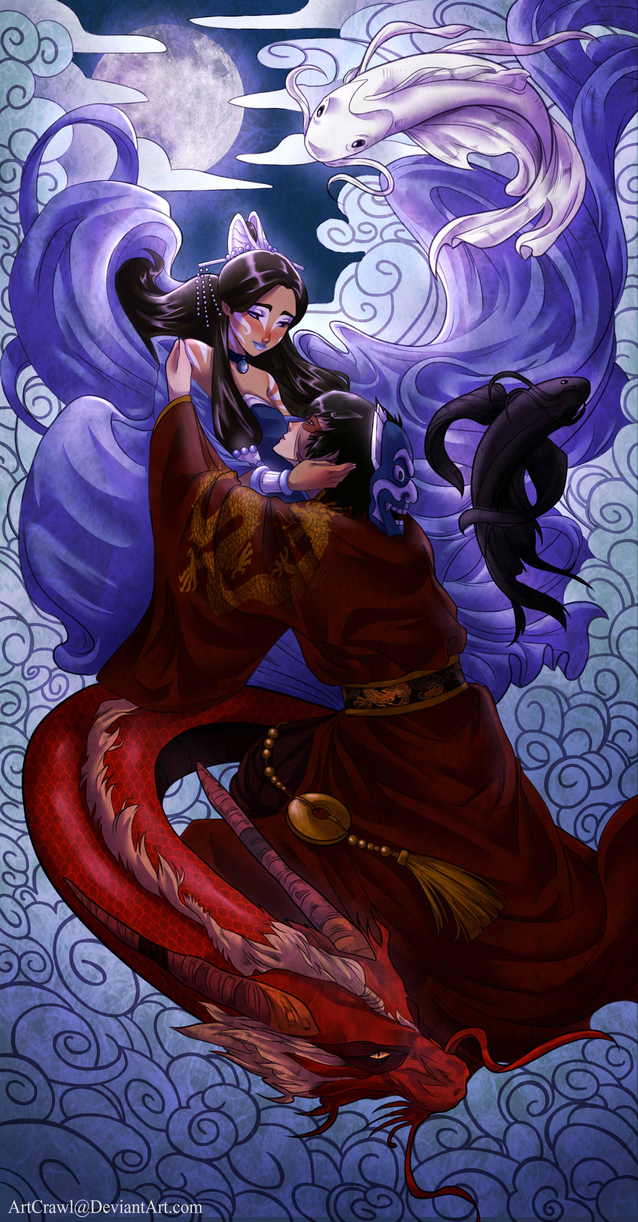 Zutara Week Day 2: Reincarnation (Part 1) by ArtCrawl