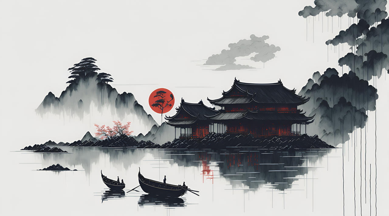 Japan Ink Painting By FlufyBolle On DeviantArt japan-ink-painting-by-flufybolle-on-deviantart