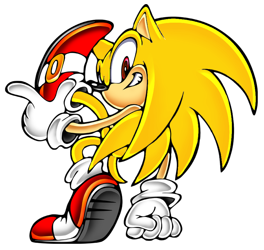 Super Sonic - Sonic Adventure 2D Render by RxdioactiveRxhSNG on DeviantArt