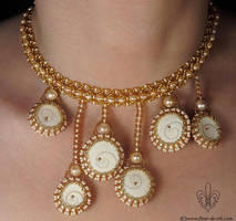 Dancing suns necklace N683