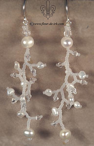 Frosty earrings E804