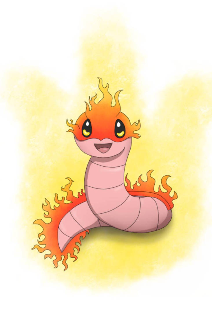 Fakemon Fire Types Fire type worm fakemon by nooneGaS on DeviantArt
