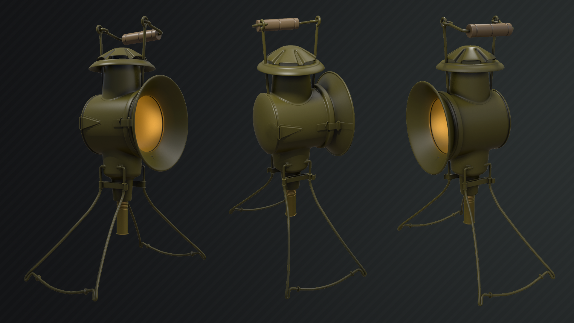 High Poly WW2 Japanese Lantern