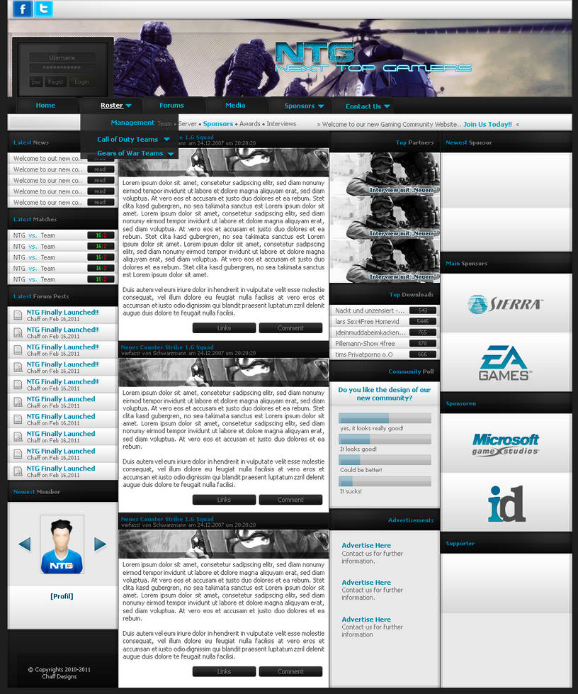 Website Templates by KidRager on DeviantArt