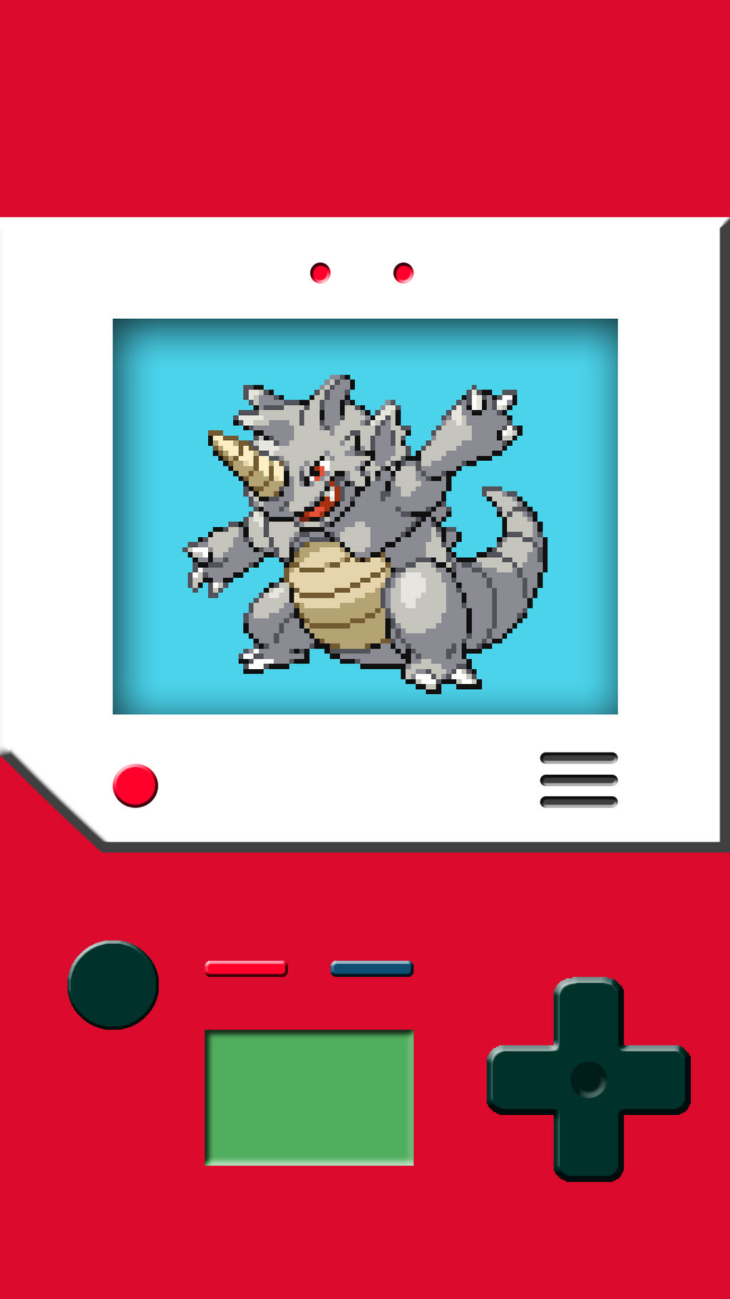Pokedex Cellphone Wallpaper - Rhydon by TheAlmightyL on DeviantArt