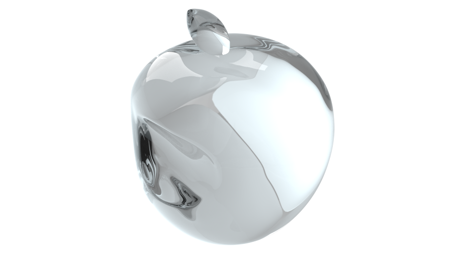 3D glass apple 2