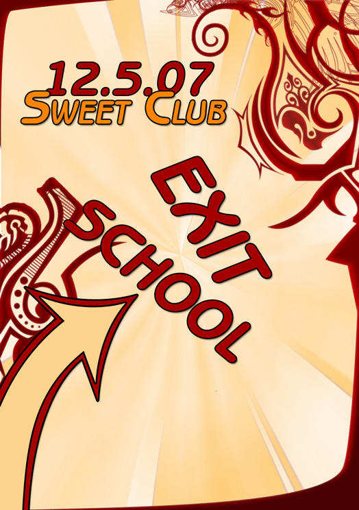 Flyer - Exit School - Easy by Freytag on DeviantArt