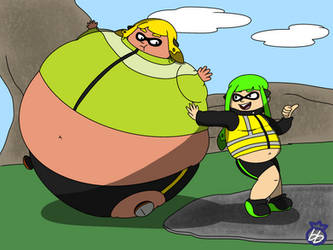 Splatoon Inflated Air Inflation on Fat-Splatoon - DeviantArt