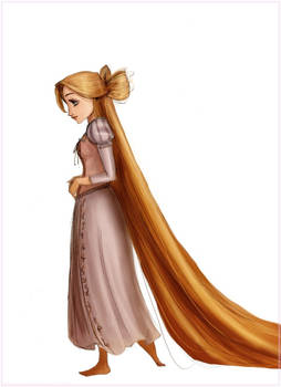 Hair bow Rapunzel