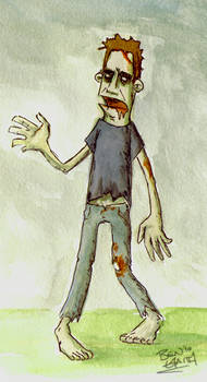 Watercolour Zombie