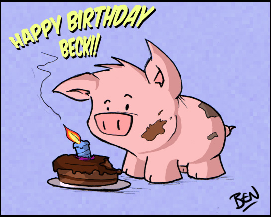 Birthday Pig