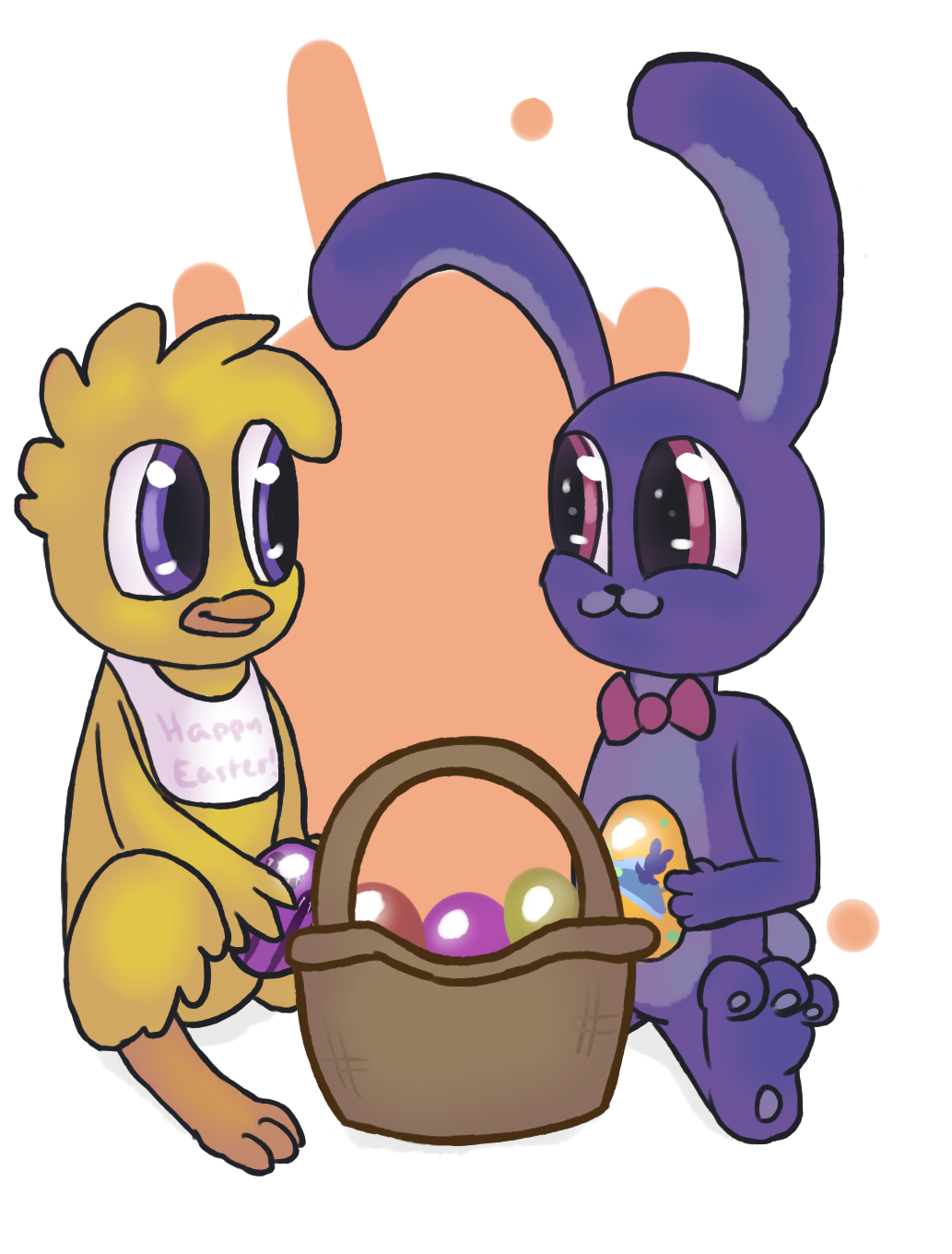 Easter cuties - Bonnie and Chica