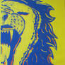 Lion Yellow, Blue, and Orange