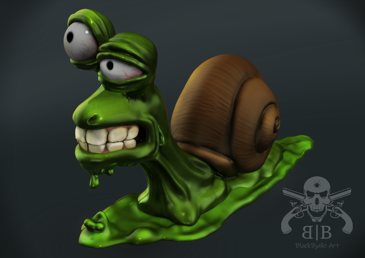Extremely Rude Snail Angry Snail by BlackBjalki on DeviantArt