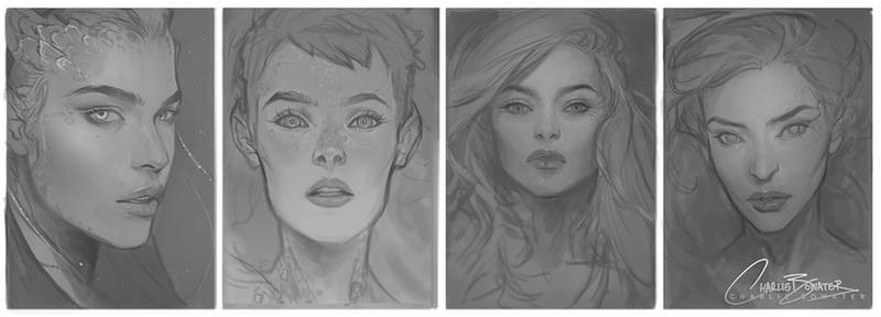 ImagineFX Issue 114 Cover Sketches