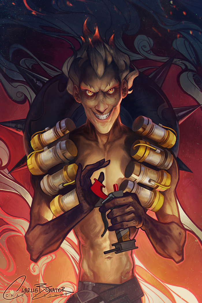 Junkrat - 21 Days of Overwatch! by Charlie-Bowater