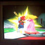 Mario Hits Peach With A Bat