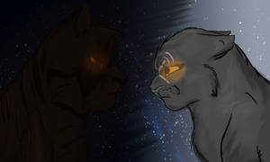 Darkness lies in his path Yellowfang...