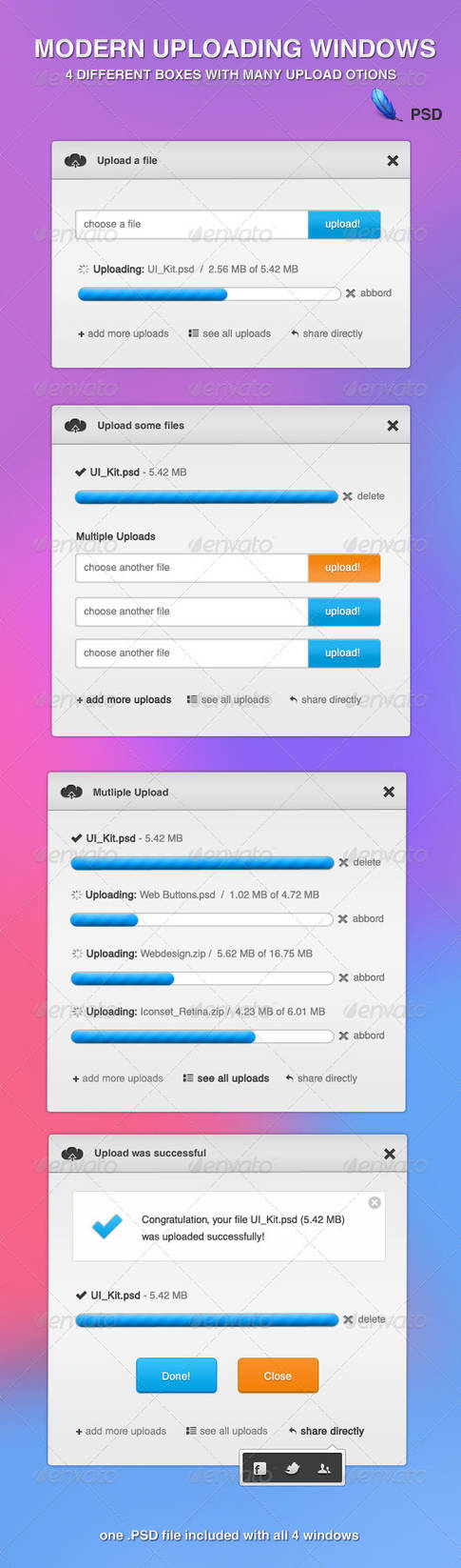 Upload Window Dialog Modern Uploading Windows by KL-Webmedia on DeviantArt